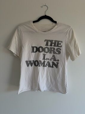 The Doors LA Woman Graphic Tee | Vintage Style Band Tee | Cream | Size S
